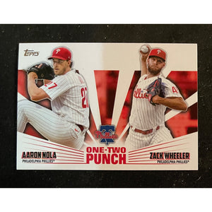 2023 Topps Series 1 One Two Punch Nola Wheeler Phillies 12P-10