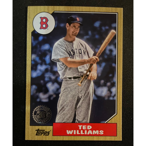 2022 Topps Update Baseball 1987 35th Anniversary Ted Williams Red Sox 87TBU-12