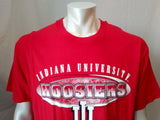 Indiana Hoosiers Tee Men's Large Joy Athletics Red Crew Neck Graphic T Shirt