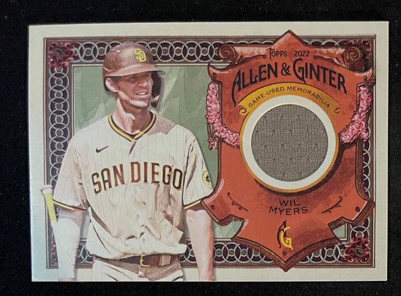 2022 Allen & Ginter Baseball - A&G Full Size Relic Will Myers Padres AGRA-WMY