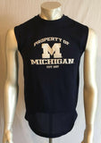 University of Michigan Youth XL 18-20 Sleeveless Muscle Shirt Blue Starter Brand