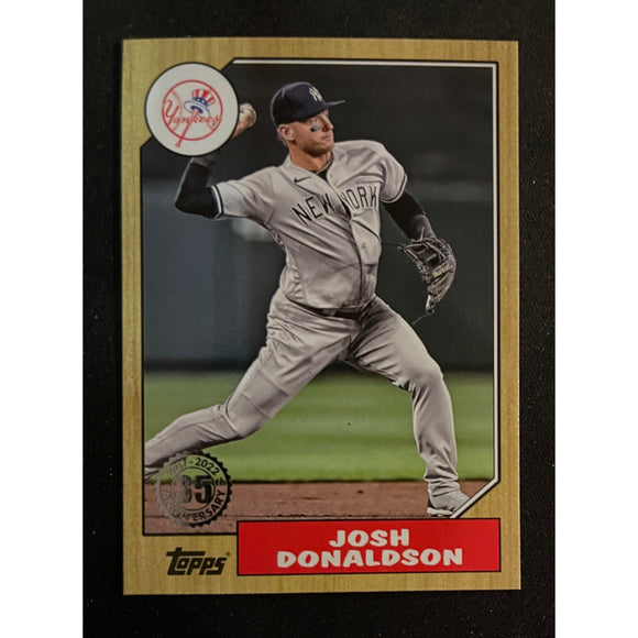 2022 Topps Update Baseball 1987 35th Anniversary Josh Donaldson Yankees 87TBU-18