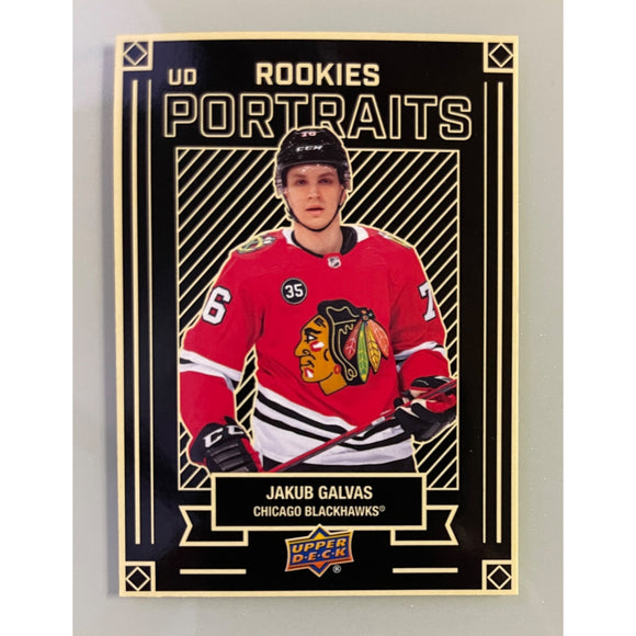 2022-23 Upper Deck Series Two Rookie Portraits Jakub Galvas P-69