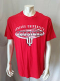 Indiana Hoosiers Tee Men's Large Joy Athletics Red Crew Neck Graphic T Shirt