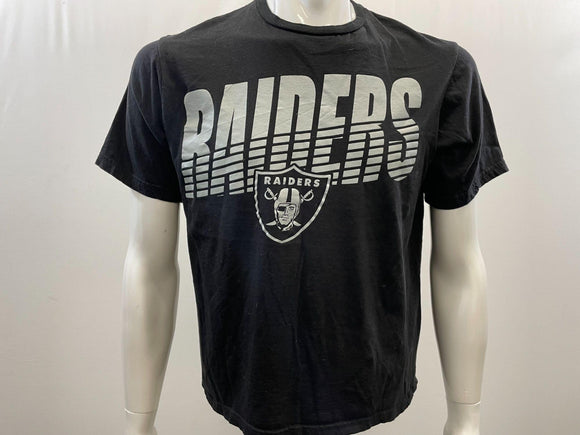 NFL Men's Black Las Vegas Raiders Short Sleeve T-Shirt Size Medium Cotton