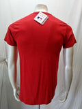 Texas Rangers MLB Majestic Men's Small Red Graphic Crew Neck Cotton T Shirt NEW