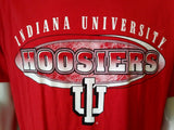 Indiana Hoosiers Tee Men's Large Joy Athletics Red Crew Neck Graphic T Shirt