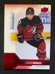 2022 Upper Deck Team Canada Juniors - Red - Lukas Cormier - 12