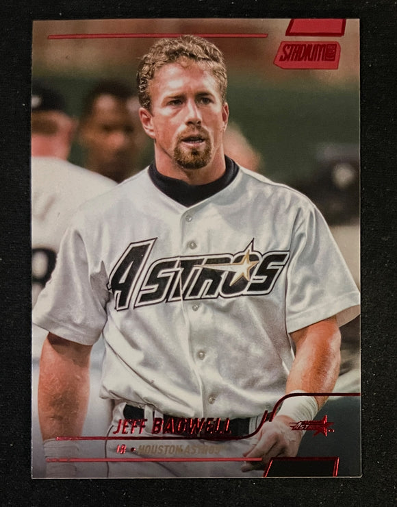 2022 Topps Stadium Club Baseball - Red Foil - Jeff Bagwell - Astros - 277