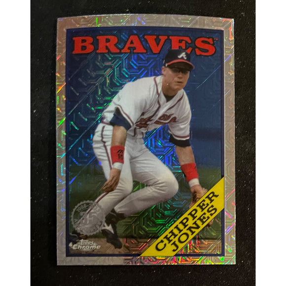 2023 Topps Baseball Silver Pack Mojo Refractor Chipper Jones Braves  T88C-53