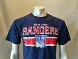 New York Rangers NHL Hockey Blue Short Sleeve Crew Neck Graphic T Shirt Size S