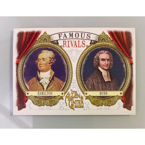 2022 Allen & Ginter Famous Rivals Alexander Hamilton & Aaron Burr FR-1