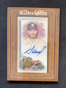 2022 Allen & Ginter Baseball Framed Mini Auto - Jose Altuve - Astros - MA-JA