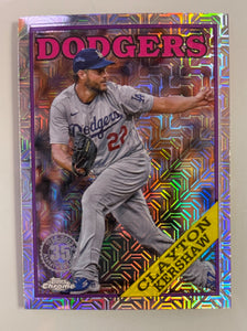 2023 Topps Baseball Mojo Refractor Clayton Kershaw Dodgers T88C-87