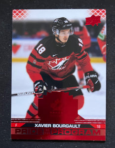 2022 Upper Deck Team Canada Juniors Pride of the Program Red Xavier Bourgault 80