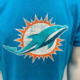 Miami Dolphins NFL T shirt Bud Light Men's Large Cotton Blue