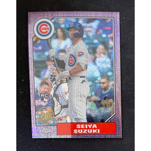 2022 Topps Chrome Seiya Suzuki RC #T87C-16 Purple Silver Pack Mojo 05/75