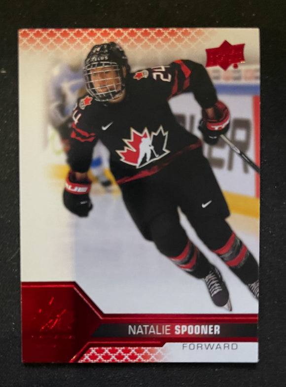 2022 Upper Deck Team Canada Juniors - Red - Natalie Spooner - 54