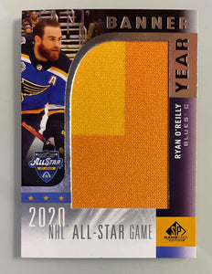 2020-21 Upper Deck SP Game Used Hockey Banner Year Ryan O'Reilly Blues AS20-RO