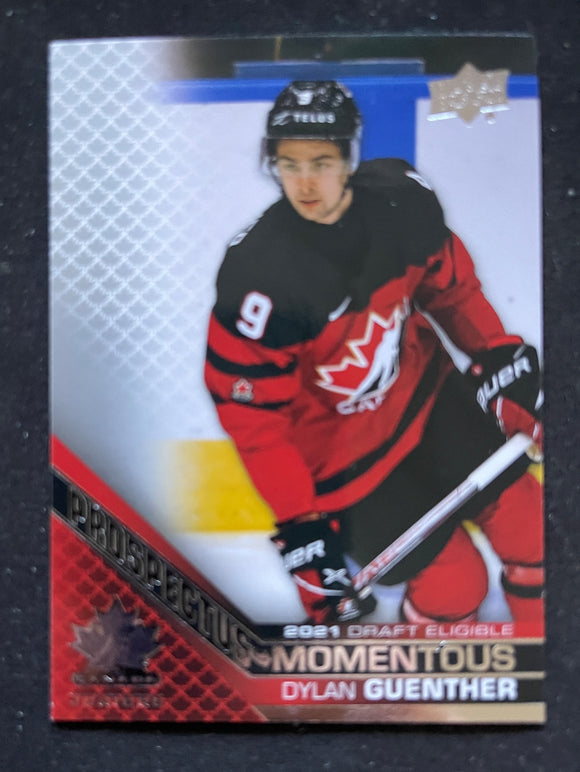 2022 Upper Deck Team Canada Juniors Prospectus Momentous Dylan Guenther PM-40