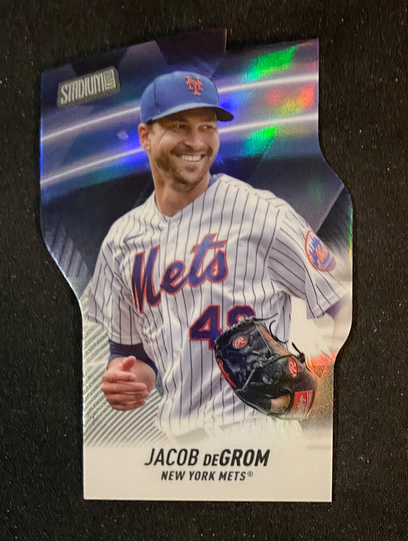 2022 Topps Stadium Club Triumvirates Jacob DeGrom Mets T-7