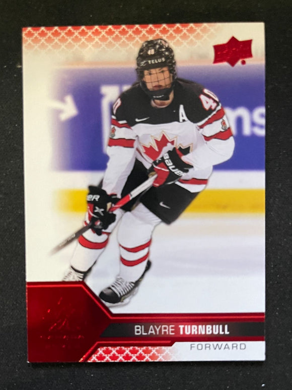 2022 Upper Deck Team Canada Juniors - Red - Blayre Turnbull - 61