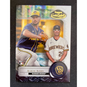 2022 Topps Gold Label - Class 3 - Aaron Ashby RC - Brewers - 50