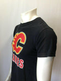 Calgary Flames NHL Hockey Youth Size Medium Black Cotton Screened T Shirt