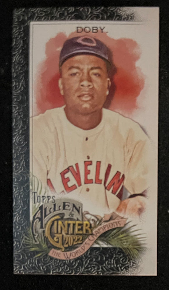 2022 Allen & Ginter Baseball - Mini - Black Border - Larry Doby - Cleveland  279