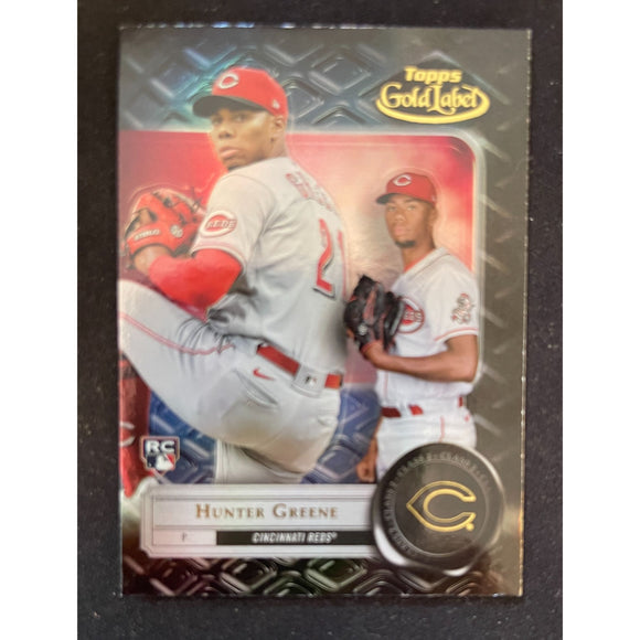 2022 Topps Gold Label - Black - Class 2 - Hunter Greene RC - Reds - 34