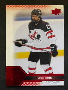 2022 Upper Deck Team Canada Juniors - Red - Pano Fimis - 24