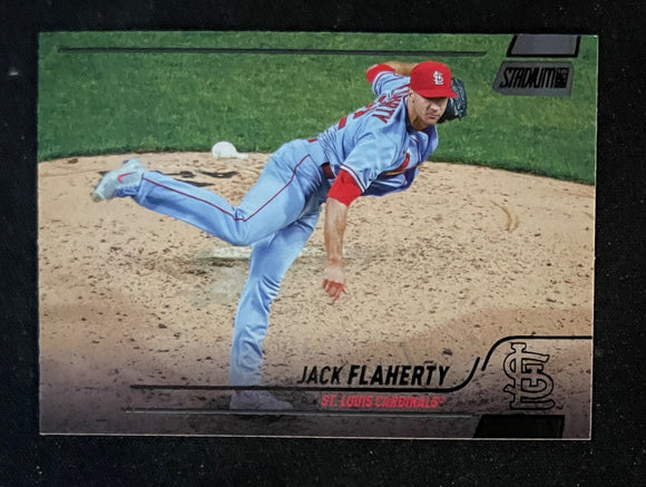 2022 Topps Stadium Club Baseball - Black Foil - Jack Flaherty - Cardinals - 124