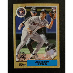 2022 Topps Update Baseball 1987 35th Anniversary Jeremy Pena RC Astros 87TBU-23