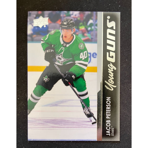 2021-22 Upper Deck Series 2 Young Guns Jacob Peterson RC Stars 492