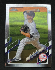 2021 Topps Chrome Baseball - Clarke Schmidt RC - Yankees - 115