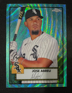 2021 Topps Chrome Baseball Platinum Anniversary Edition - Aqua Wave Refractor - Jose Abreu - White Sox - 380