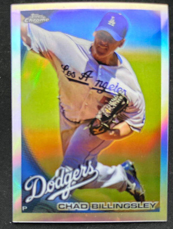 2010 Topps Chrome Baseball - Refractor - Chad Billingsley - Dodgers - 145