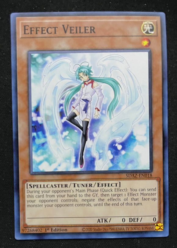 Yugioh - Albaz Strike - Effect Veiler - SDAZ-EN018 - 1st Edition - Common - unplayed