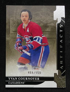 2019-20 Upper Deck Artifacts - Legends - #/599 - Yvan Cournoyer - Canadiens - 151