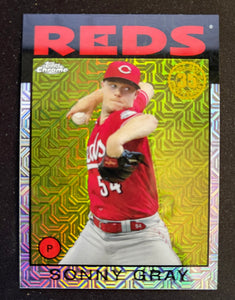 2021 Topps Baseball - Series One - Silver Pack 1986 Topps Chrome - Sonny Gray - Reds - 86BC-72