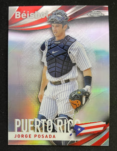 2021 Topps Chrome Baseball - Refractor - Beisbol - Puerto Rico - Jorge Posada - Yankees - B-9