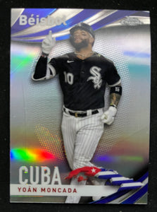 2021 Topps Chrome Baseball - Refractor - Beisbol - Cuba - Yoan Moncada - White Sox - B-11