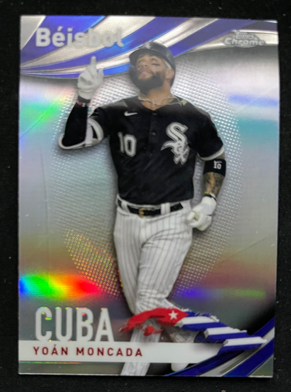 2021 Topps Chrome Baseball - Refractor - Beisbol - Cuba - Yoan Moncada - White Sox - B-11