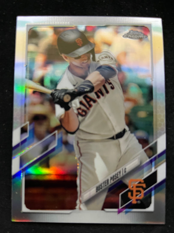 2021 Topps Chrome Baseball - Refractor - Buster Posey - Giants - 29