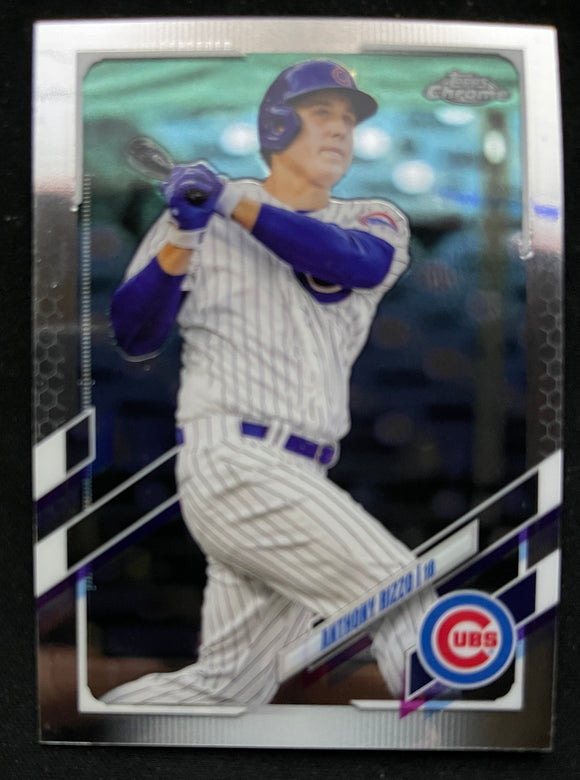 2021 Topps Chrome Baseball - Anthony Rizzo - Cubs - 165