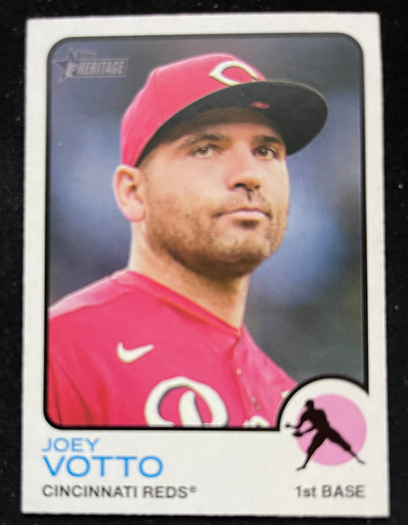 2022 Topps Heritage Baseball - Joey Votto - Reds - 52