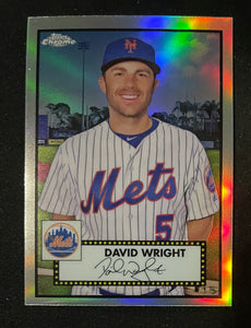 2021 Topps Chrome Baseball Platinum Anniversary Edition - Refractor - David Wright - Mets - 518