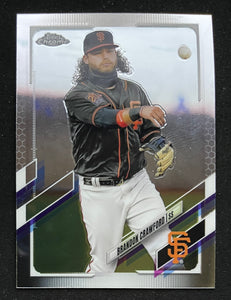 2021 Topps Chrome Baseball - Brandon Crawford - Giants - 65