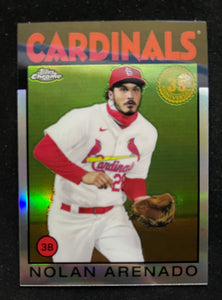 Topps Chrome Baseball - 1986 Topps Baseball - Refractor - Nolan Arenado - Cardinals - 86BC-5