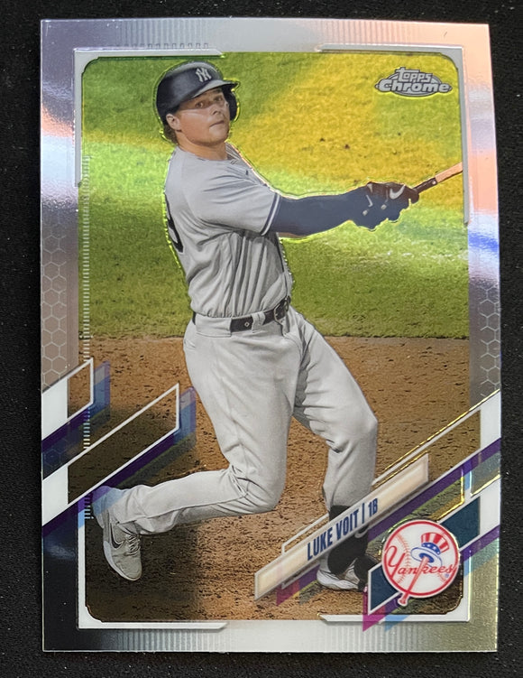 2021 Topps Chrome Baseball - Luke Voit - Yankees - 87